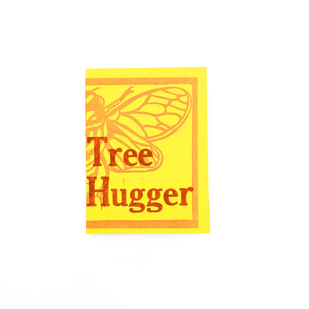 Purple Pumpkin Press - Thin Paper Journals - Tree Hugger on Yellow - VISUAL INDEX