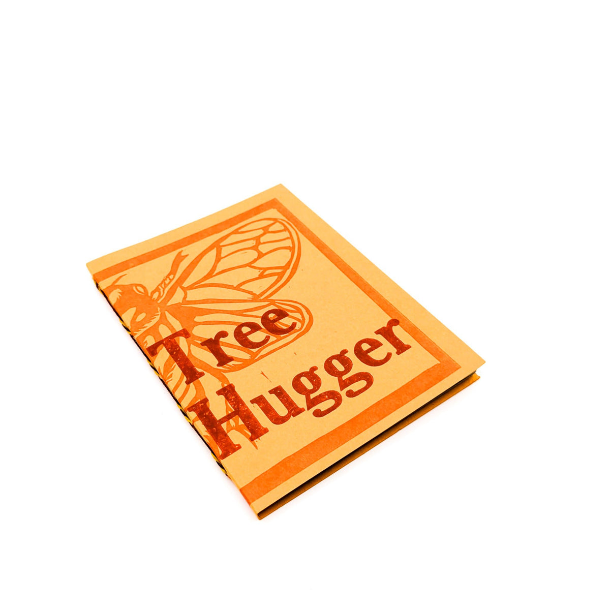 Purple Pumpkin Press - Thin Paper Journals - Tree Hugger on Pale Orange - VISUAL INDEX