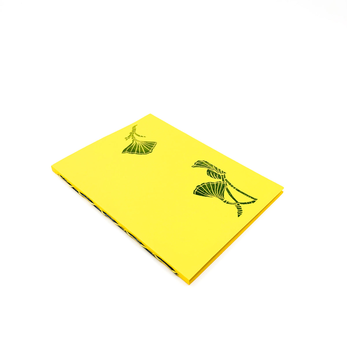 Purple Pumpkin Press - Thin Paper Journals - Ginkgo on Yellow - VISUAL INDEX