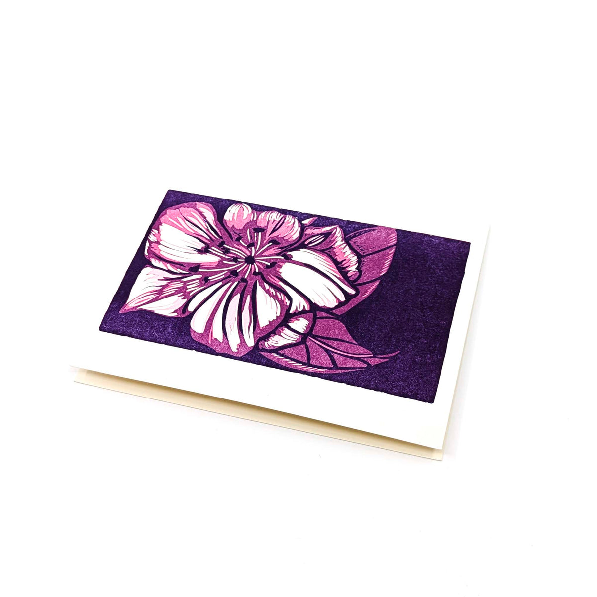 Purple Floral Valentines Day Card (3 styles)