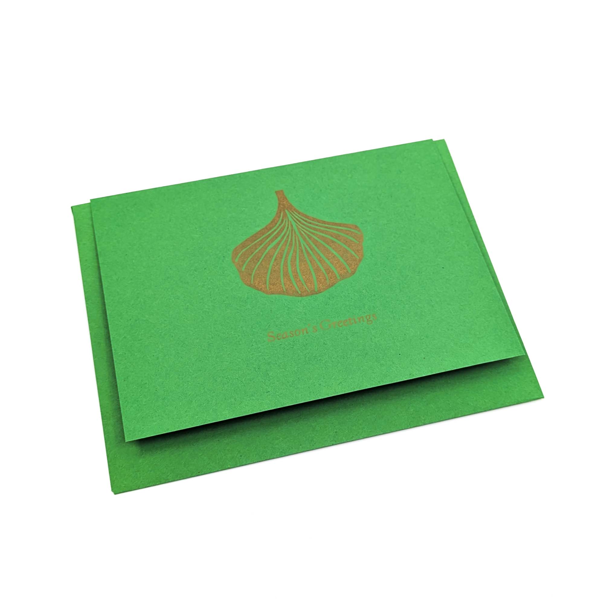 Season's Greetings Card (Ginkgo Leaf)