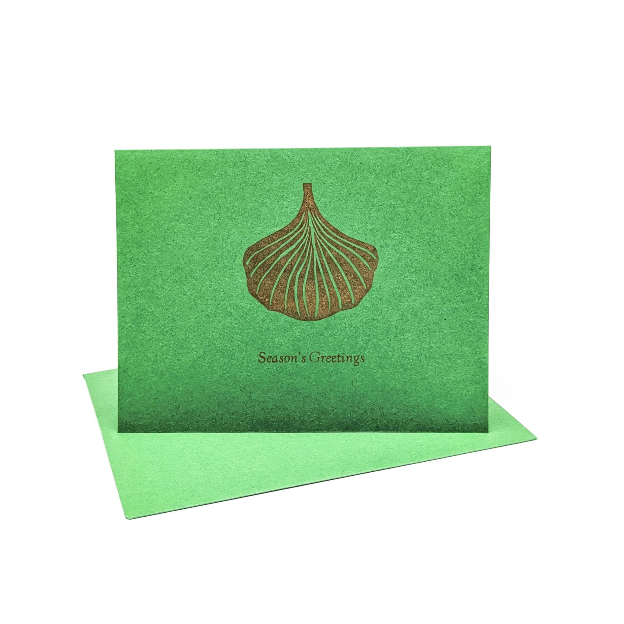 Season's Greetings Card (Ginkgo Leaf)