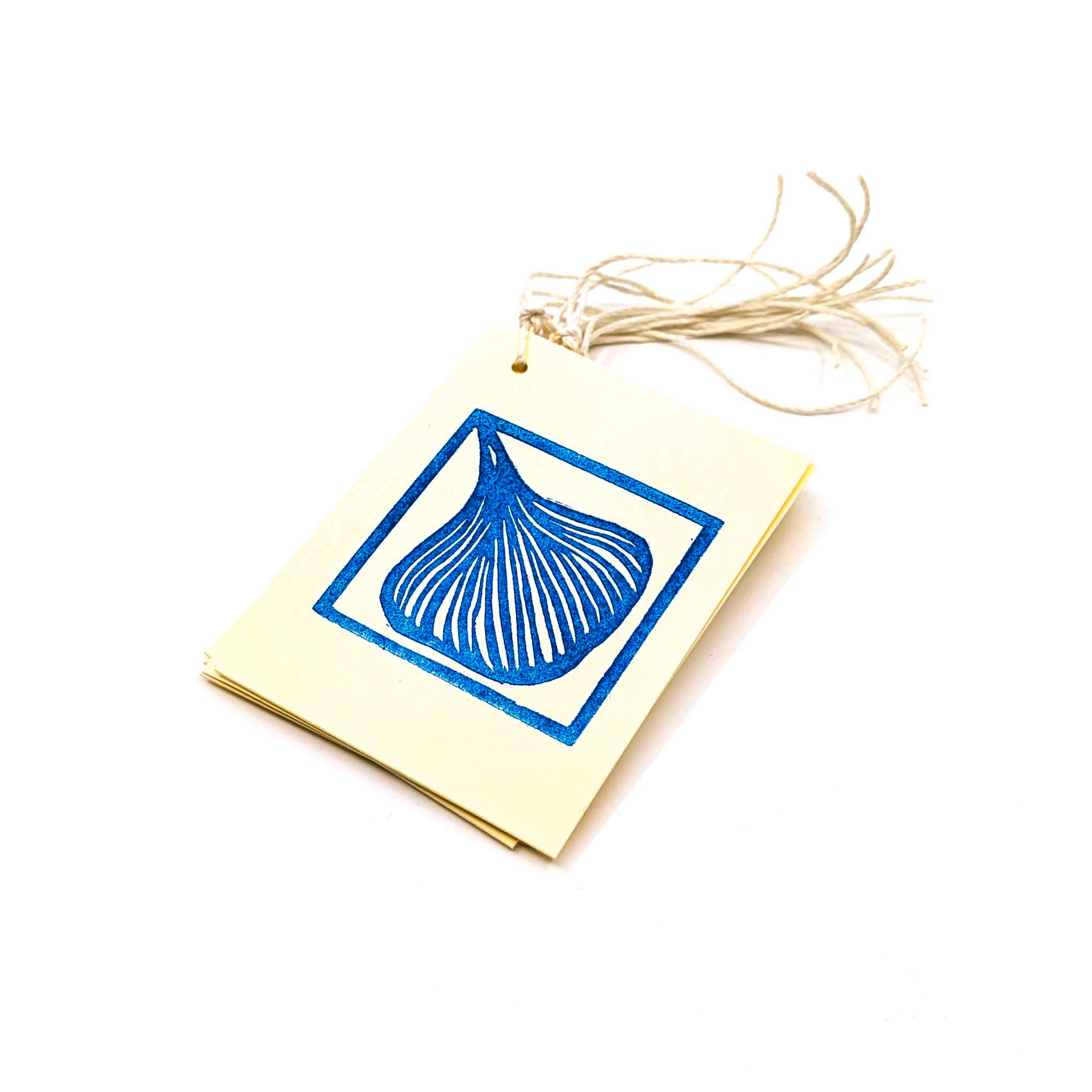 Ginkgo Gift Tags (Blue/Pack of 9)