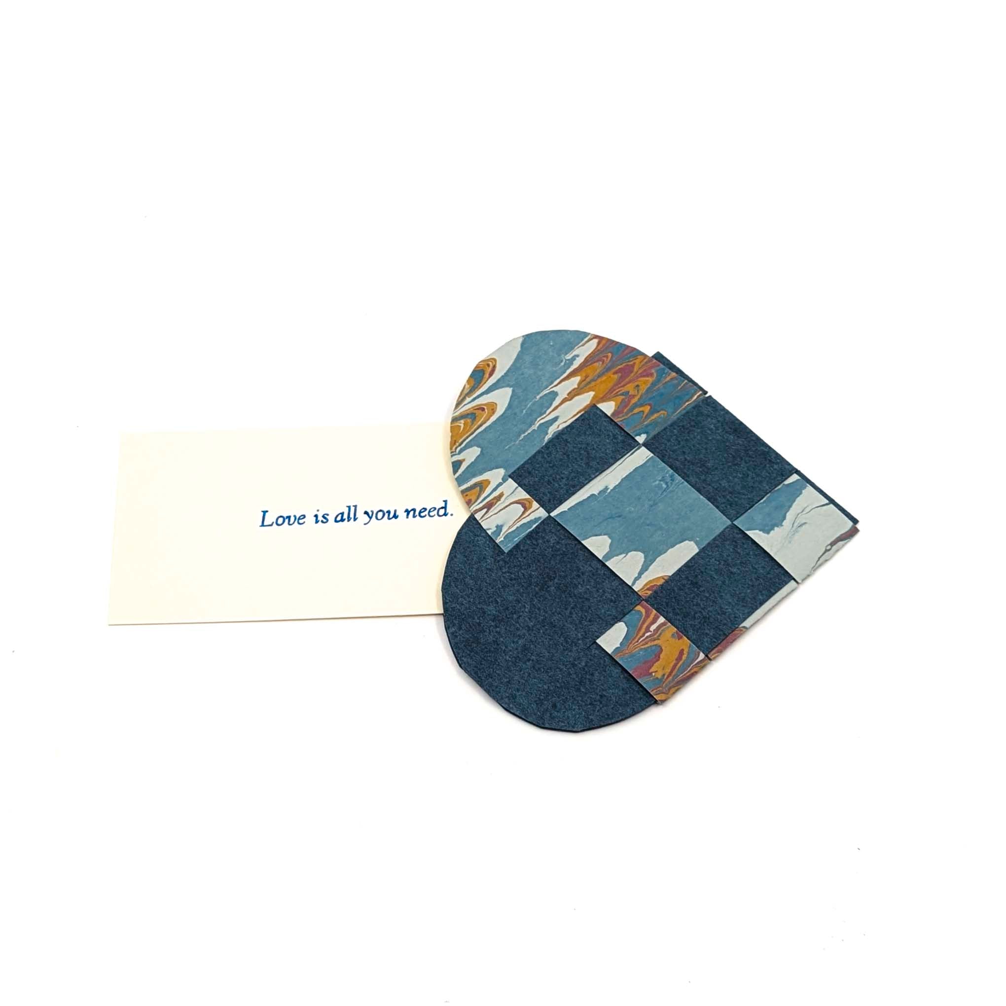 Heart Basket Weave Cards