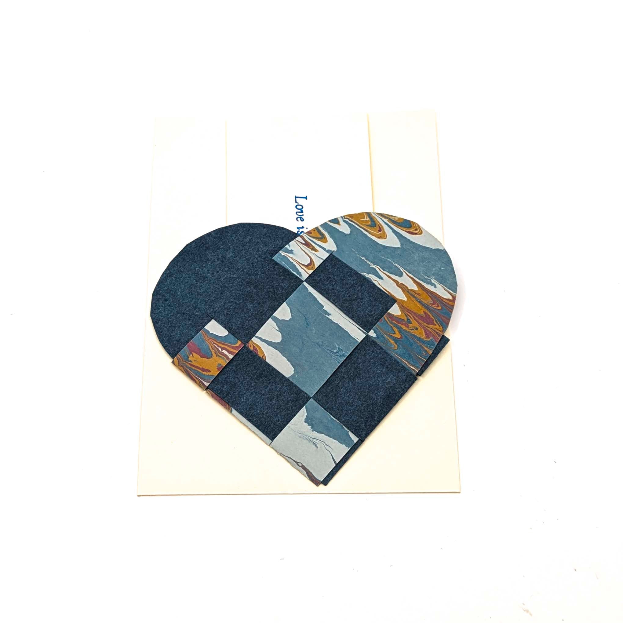 Heart Basket Weave Cards