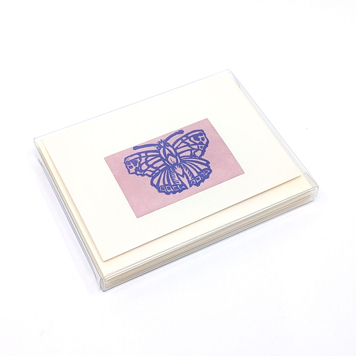 Greeting Card Box Set- Butterflies on Lilac (Set of 4)