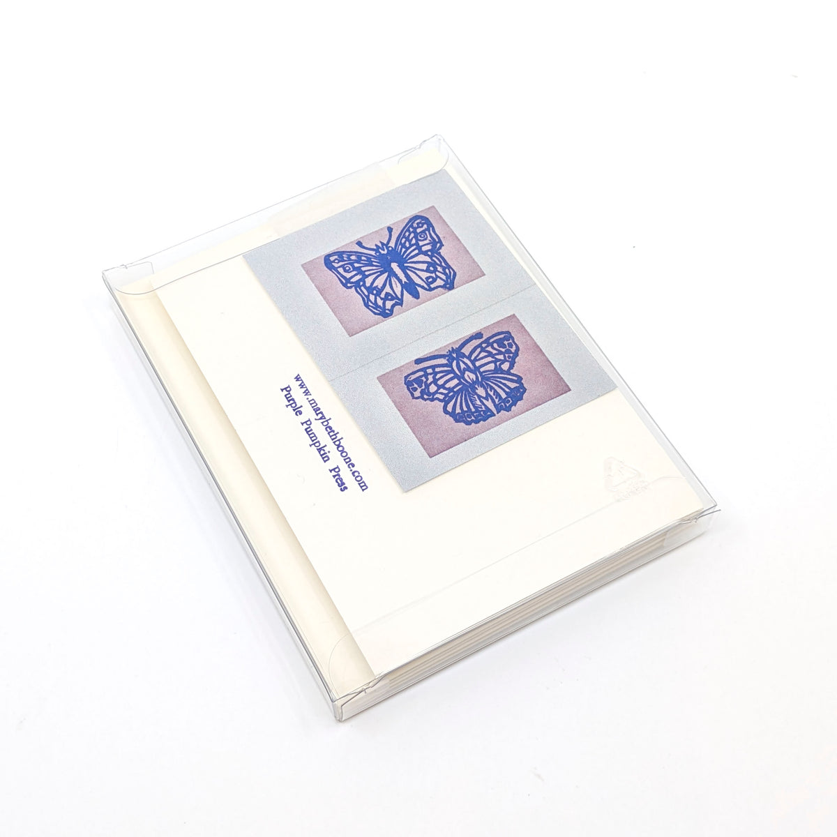 Greeting Card Box Set- Butterflies on Lilac (Set of 4)