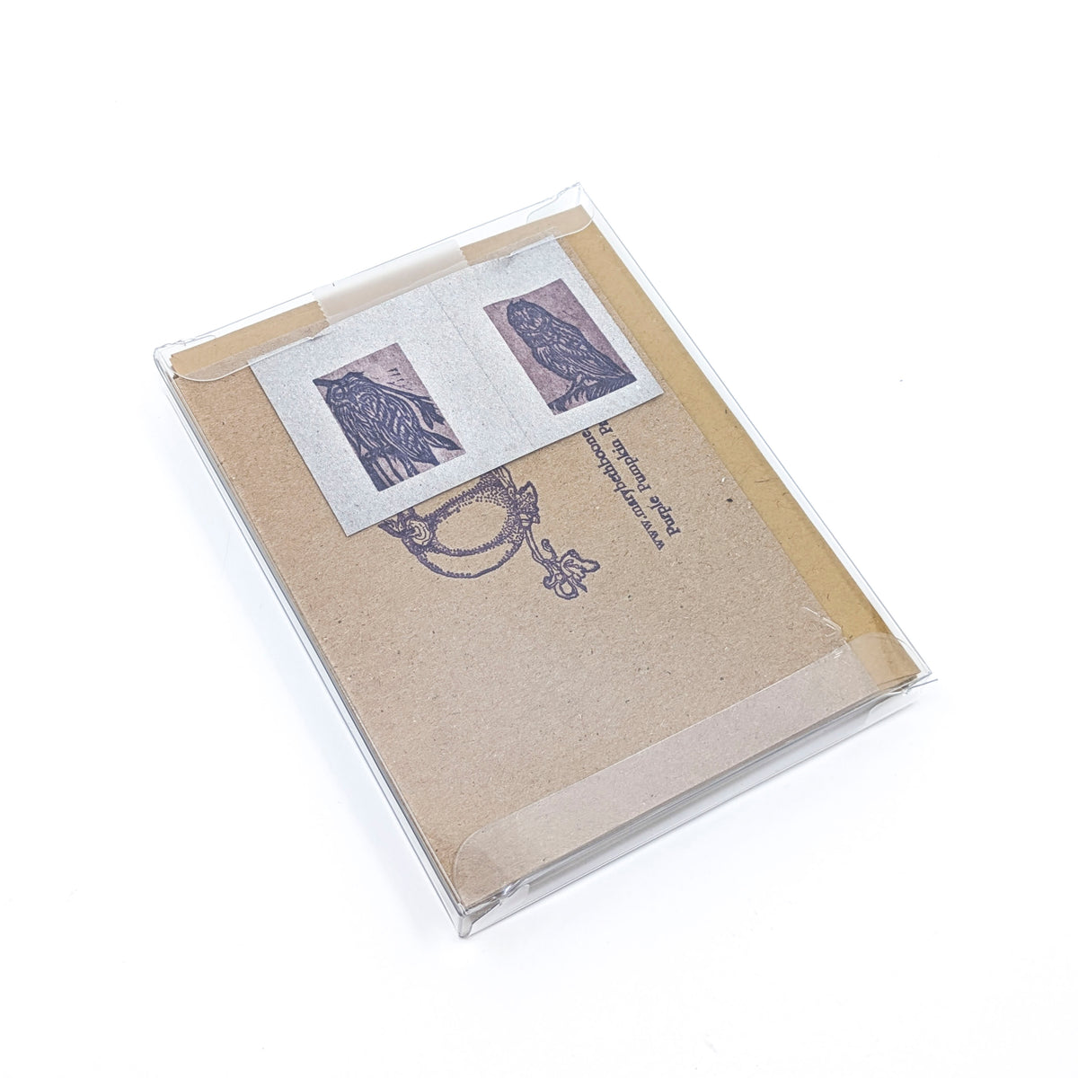 Greeting Card Box Set- Purple Owls (Set of 4)
