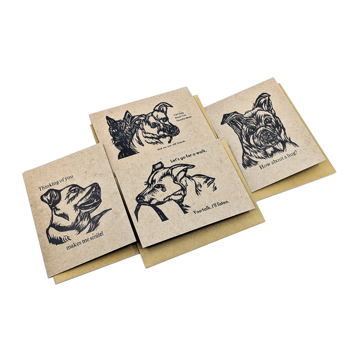 Greeting Card Box Set- Dogs (Set of 4)