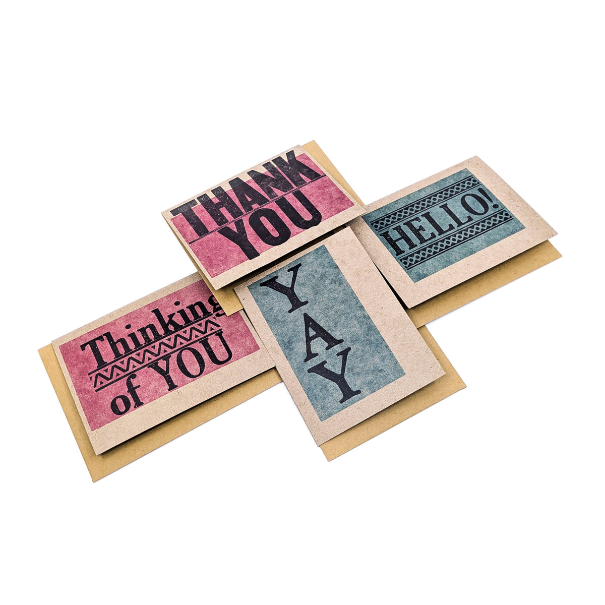 Greeting Card Box Set- Various Greetings (Set of 4)