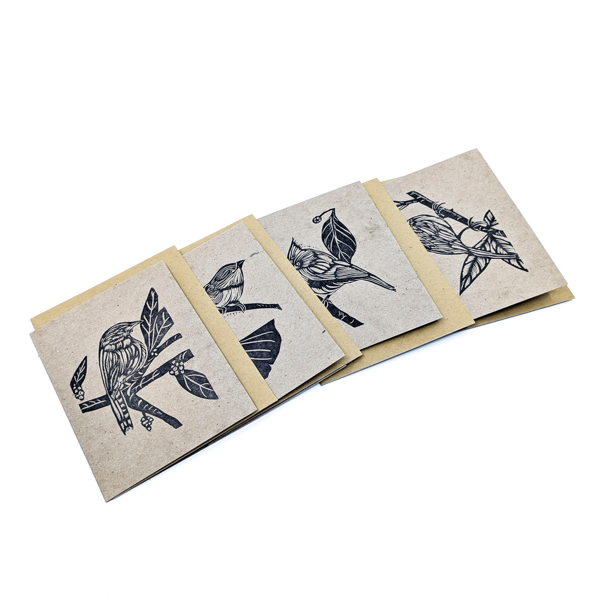 Greeting Card Box Set- Birds on Branches (Set of 4)