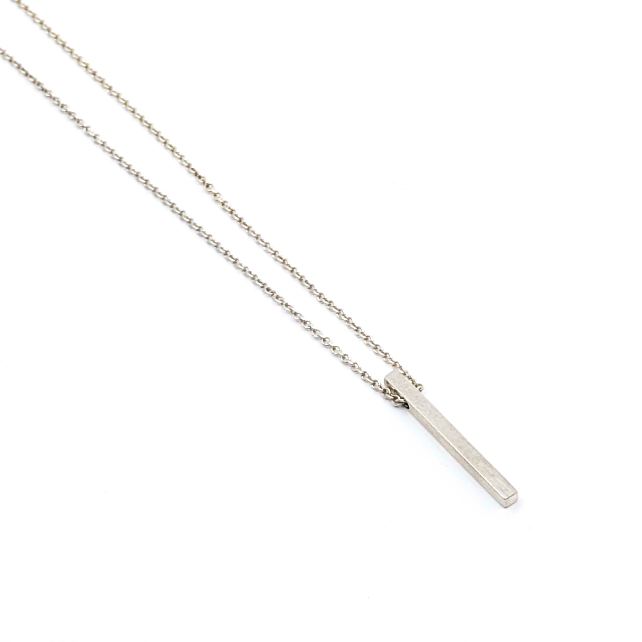 Bar Necklace- White