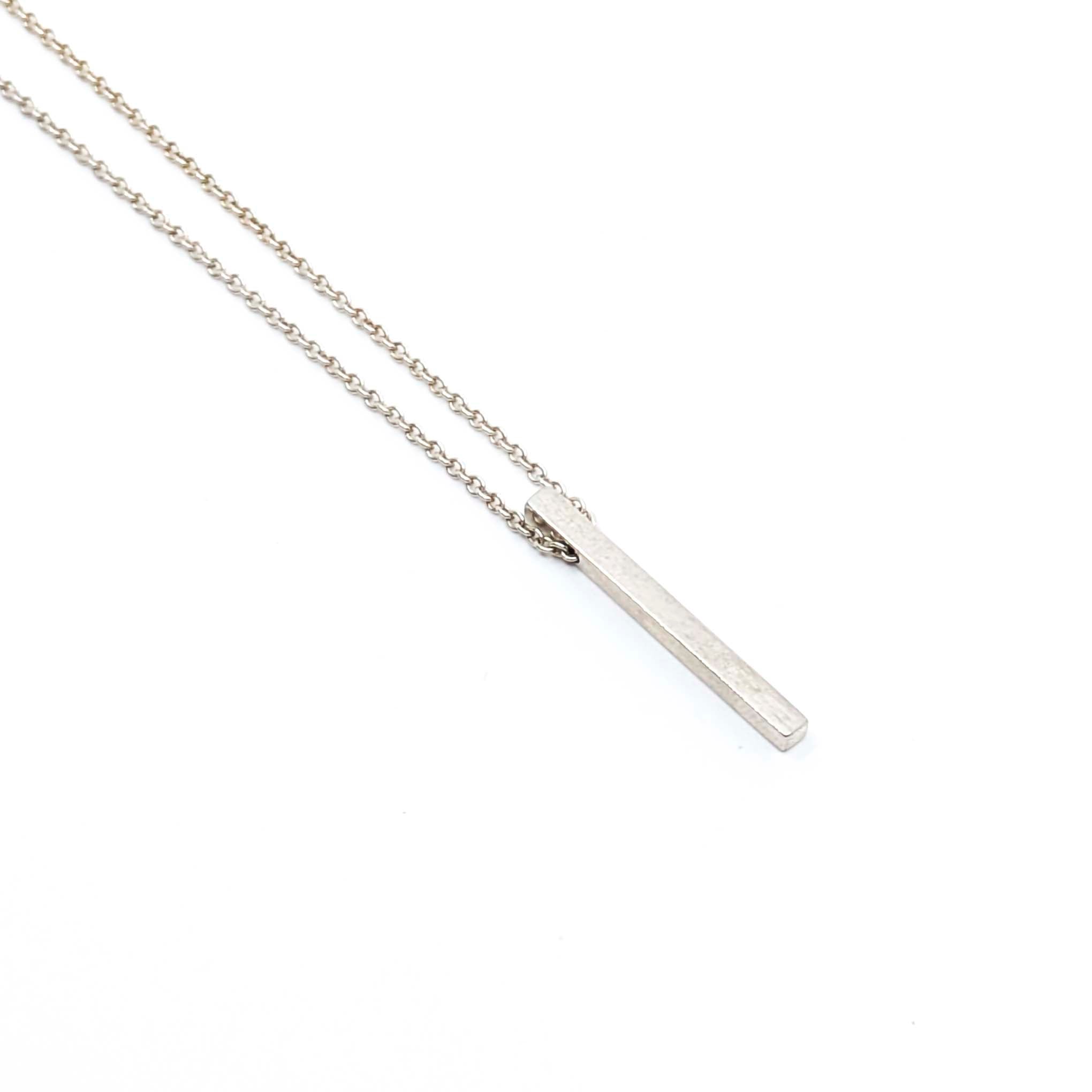 Bar Necklace- White