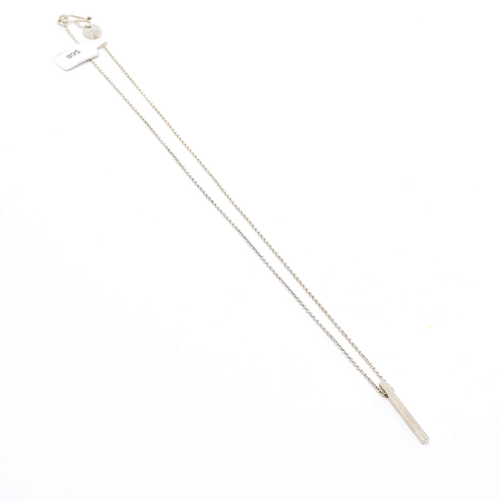 Bar Necklace- White