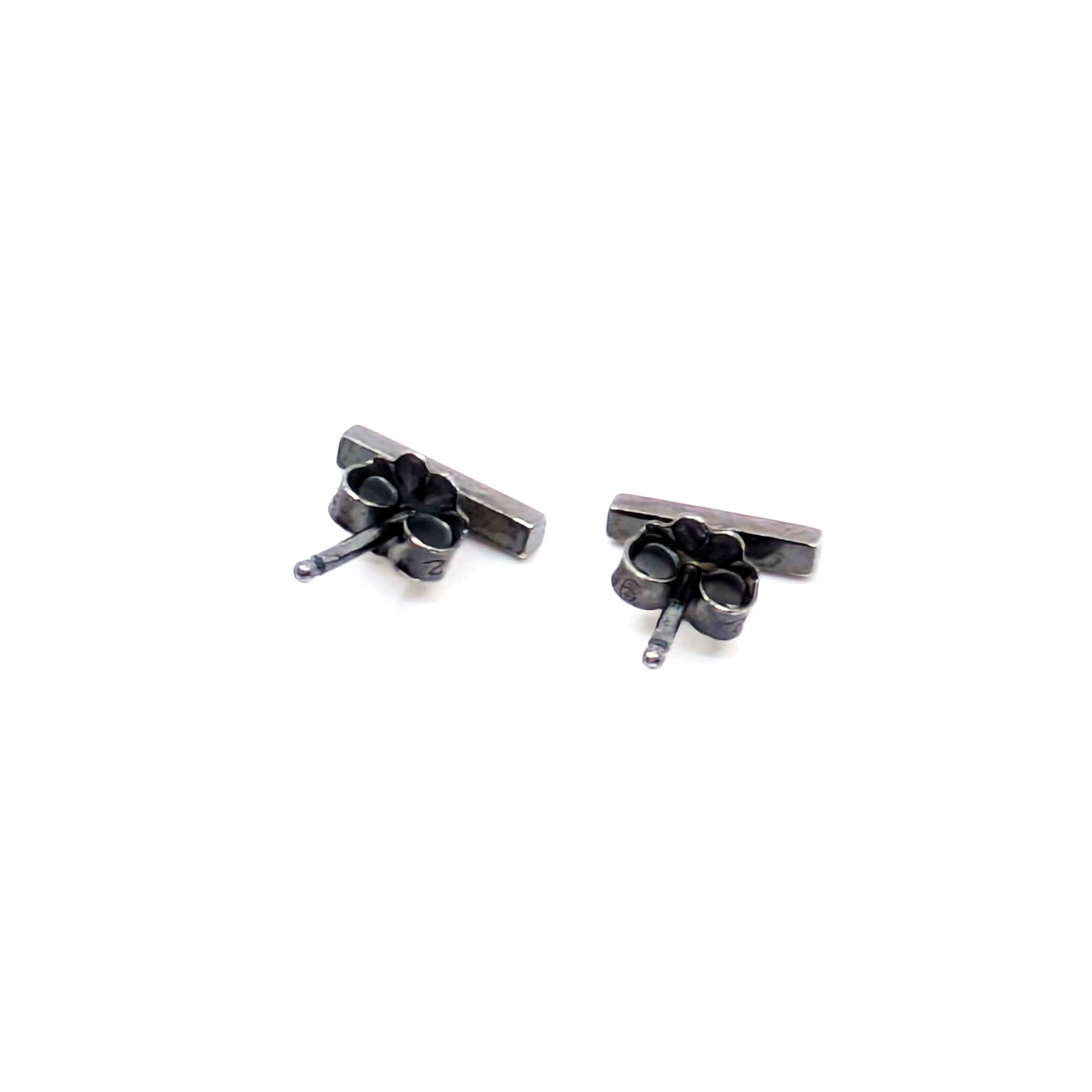 Bar Earrings-Small/Black