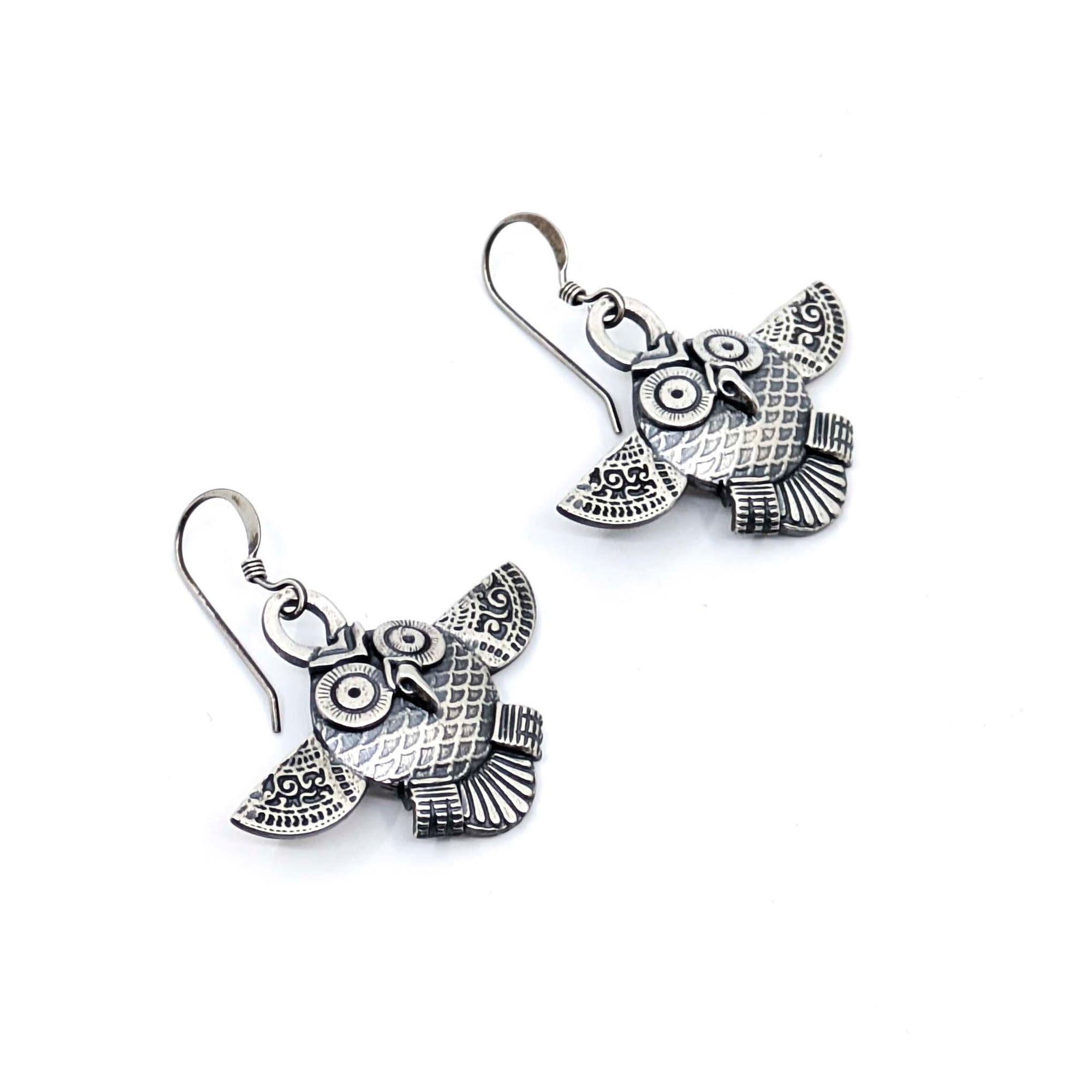 Mated Owl Earrings