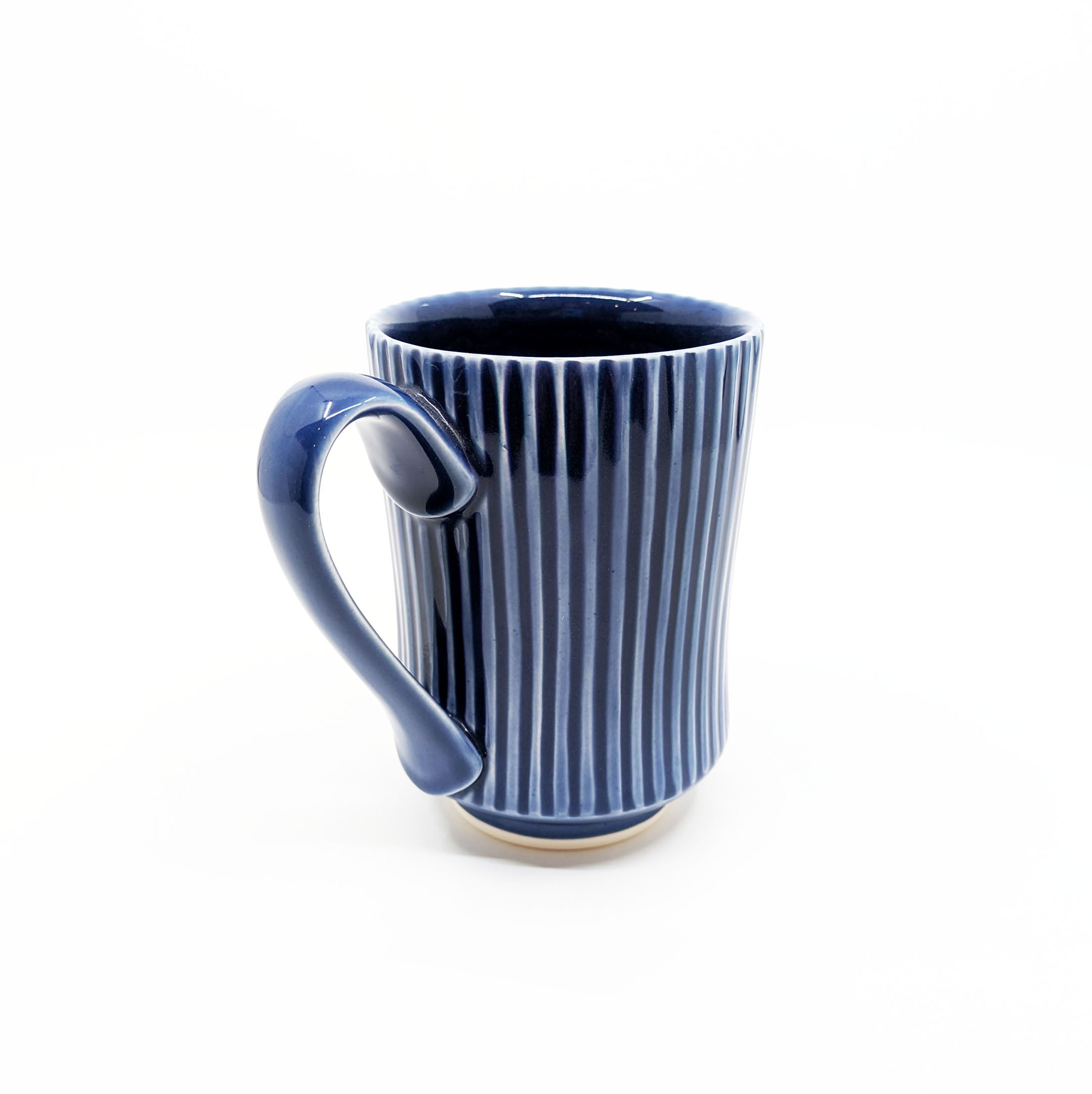 Dark Blue Stripe Mug-Tall