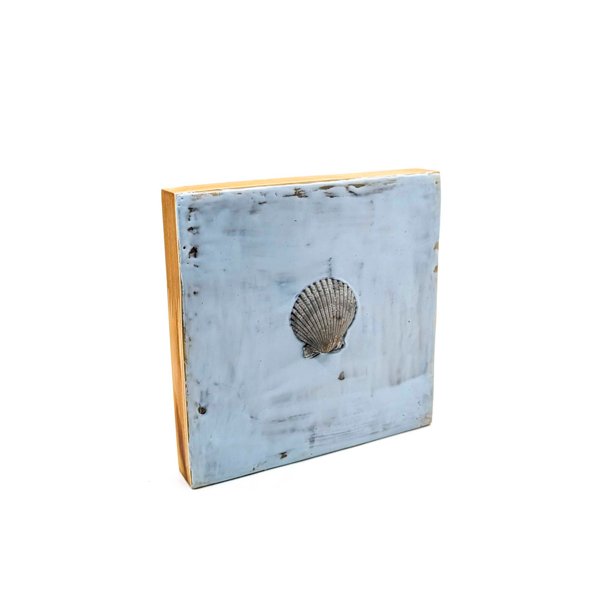 Jackie Radford - Encaustics with Shells - Blue - Style 2 - VISUAL INDEX