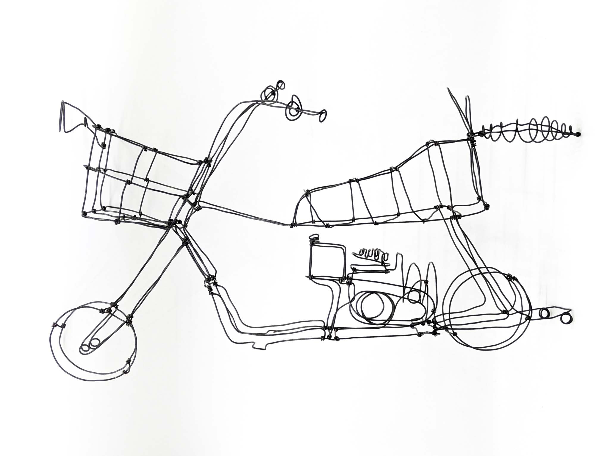 Scooter Wire Sculpture