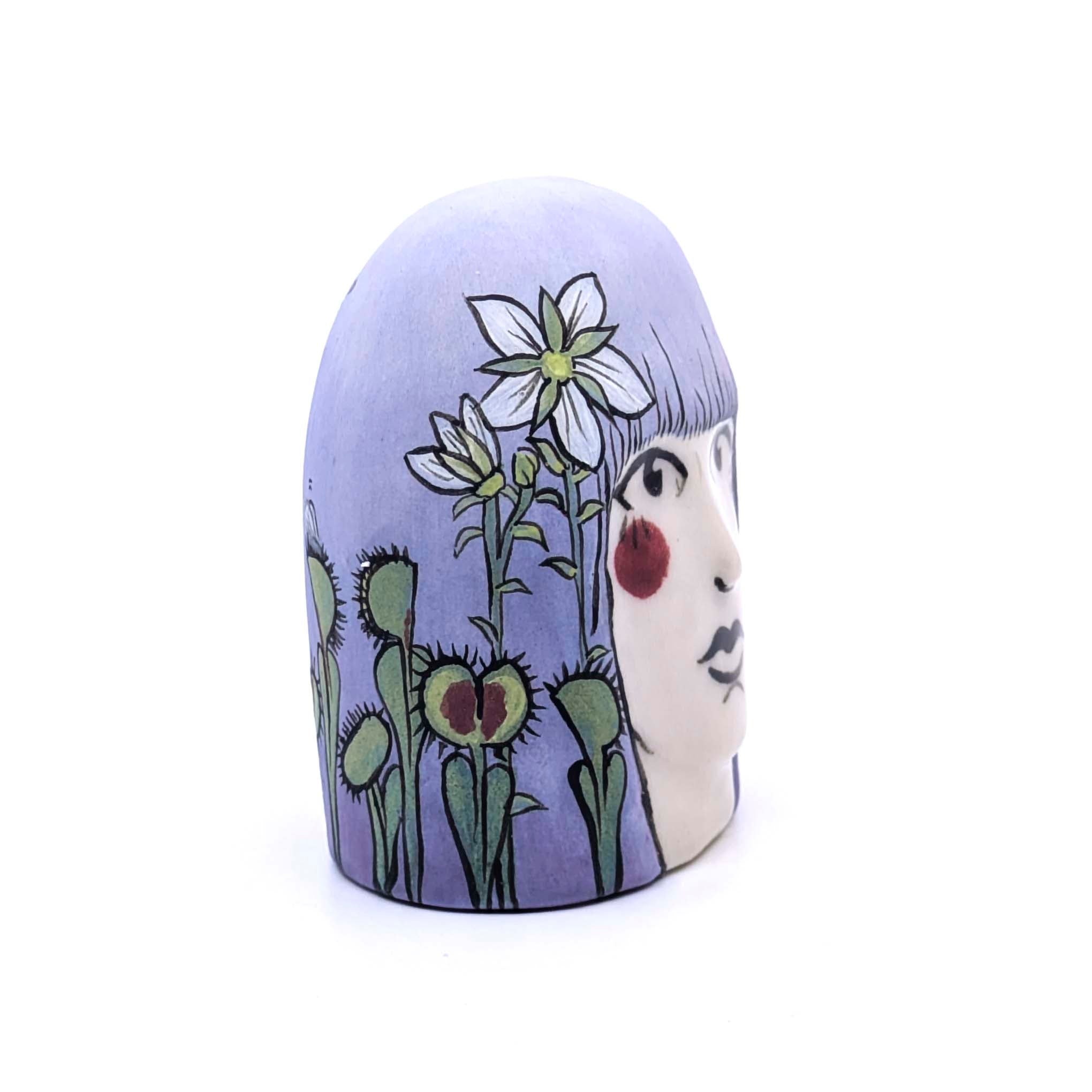 Lady Head with Venus Fly Traps