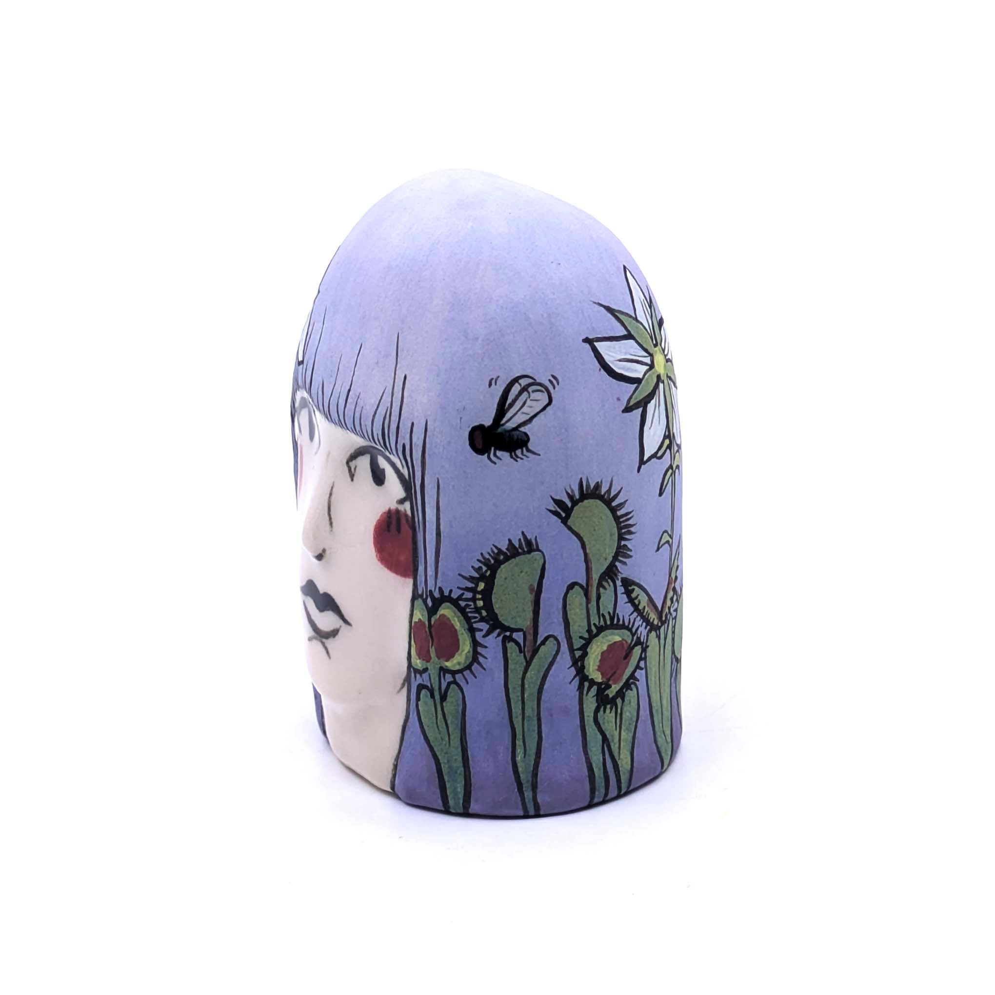 Lady Head with Venus Fly Traps