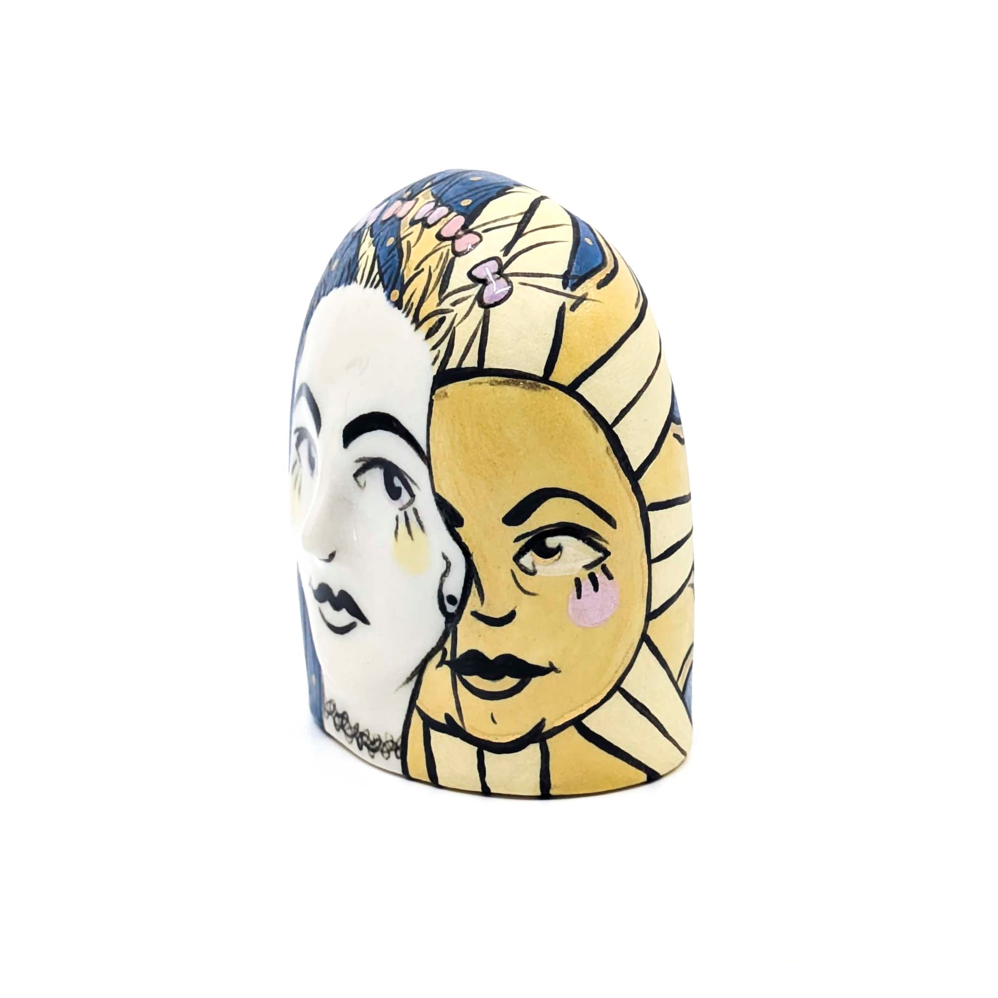 Lady Head with Sun