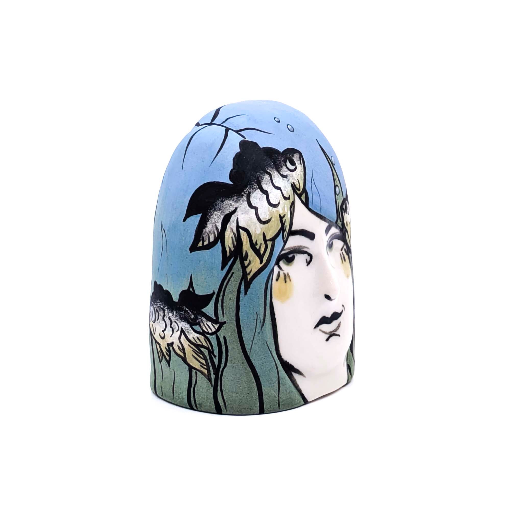 Lady Head with Goldfish