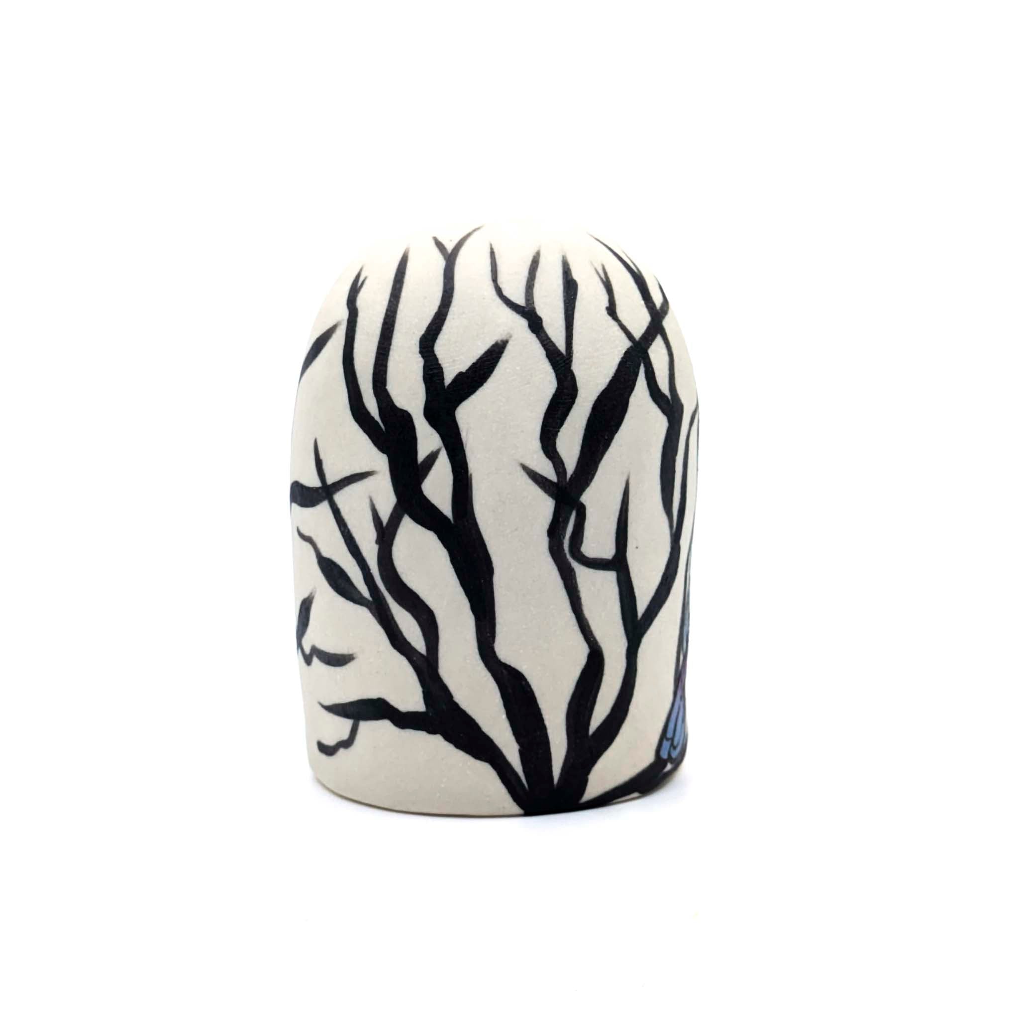 Lady Head with Bird and Branches