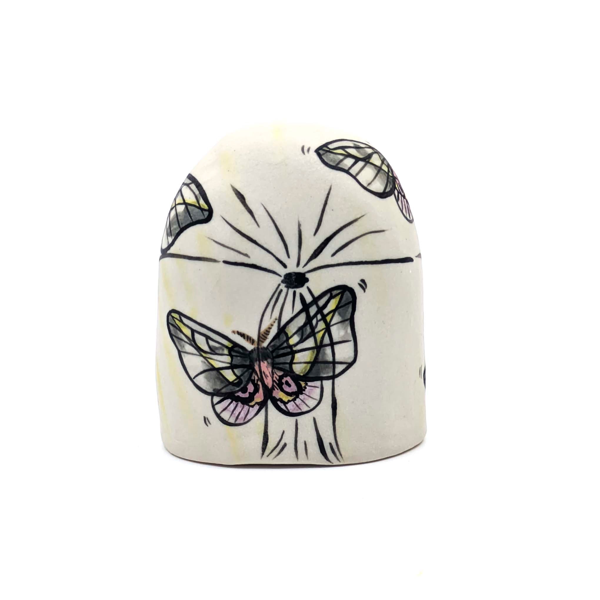 Lady Head with Moths