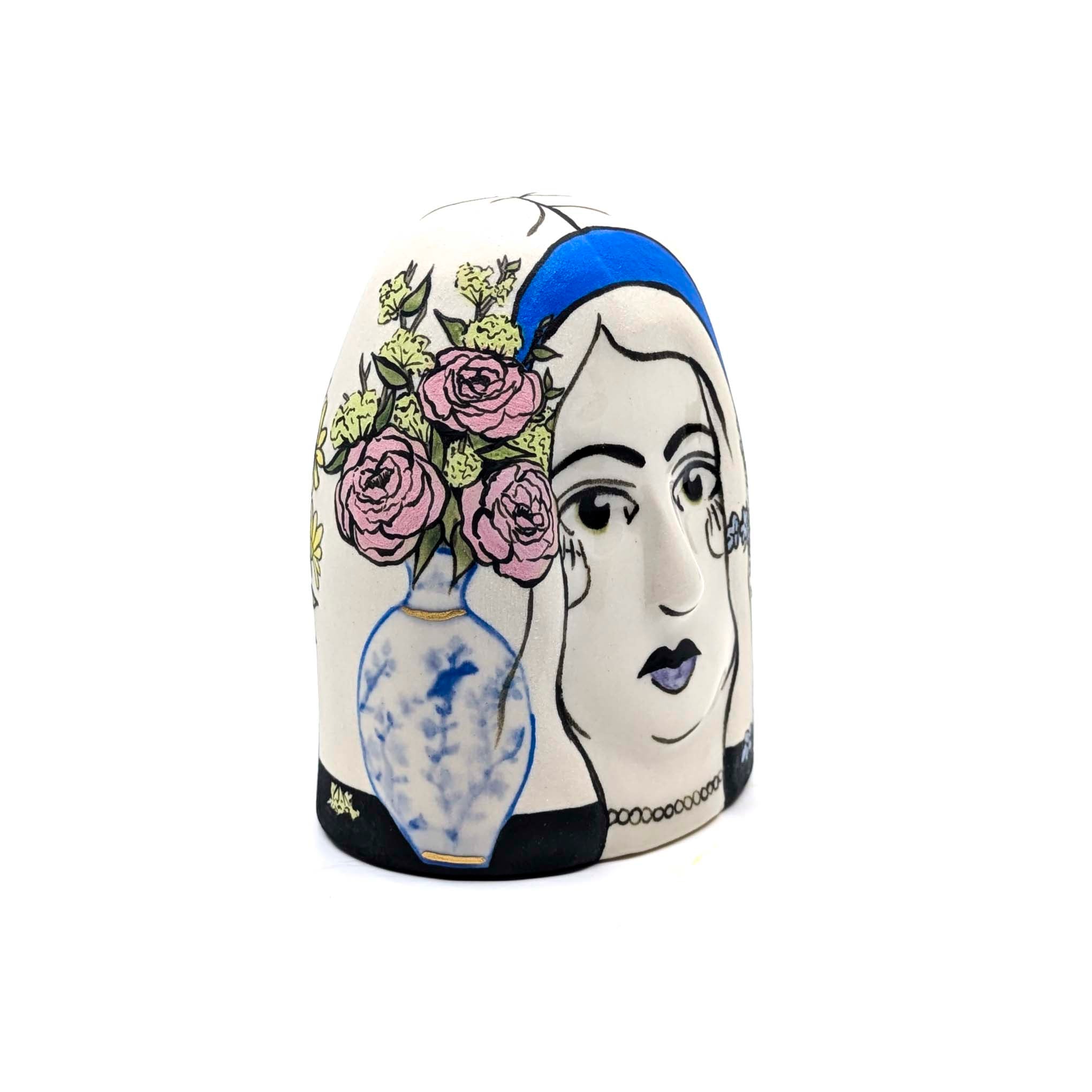 Lady Head with Vases