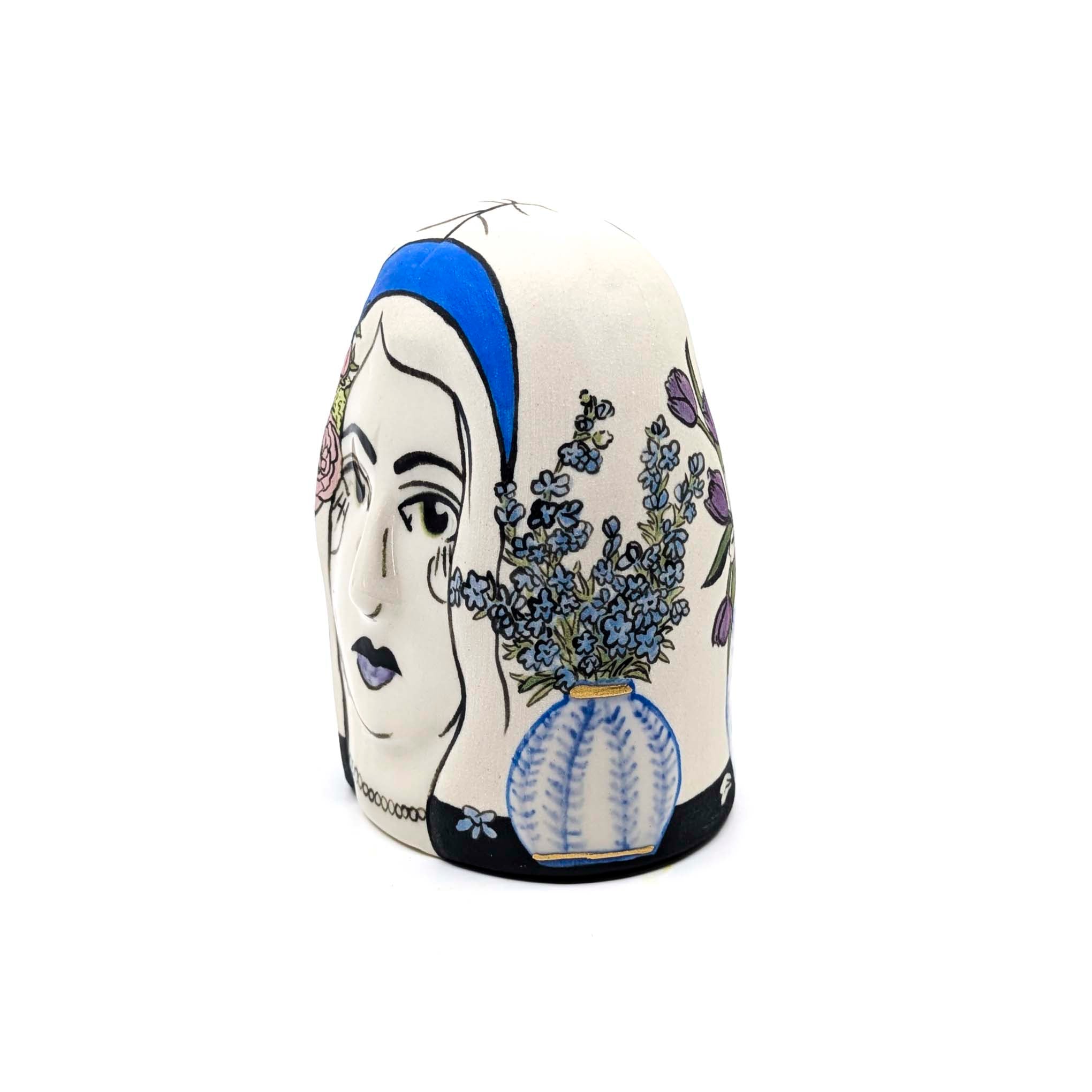 Lady Head with Vases