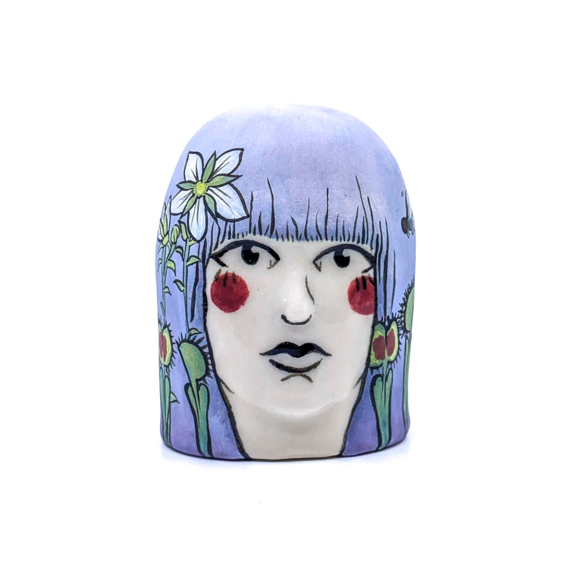 Lady Head with Venus Fly Traps