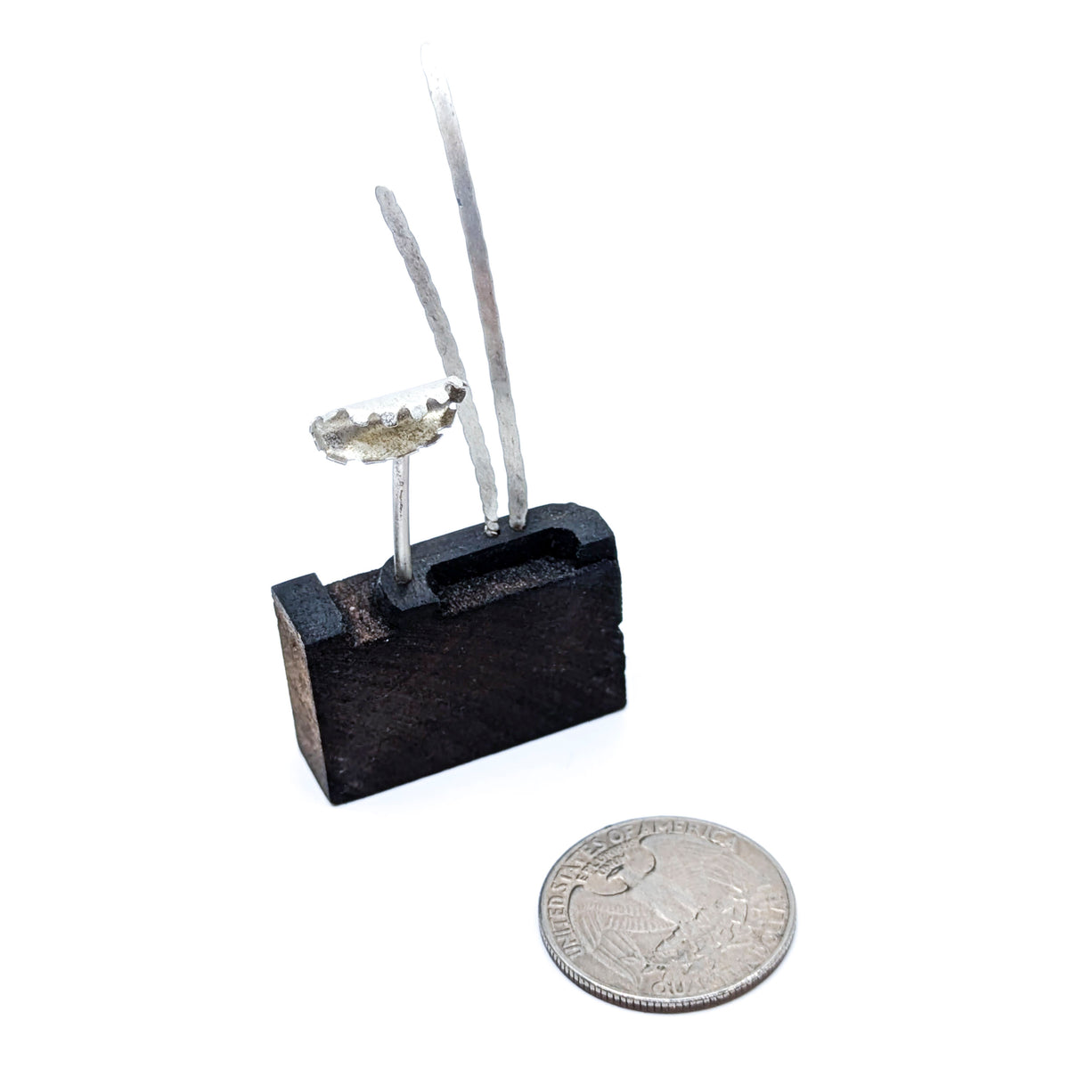 Miniature Plant Sculpture- Venus & Grass (43a)