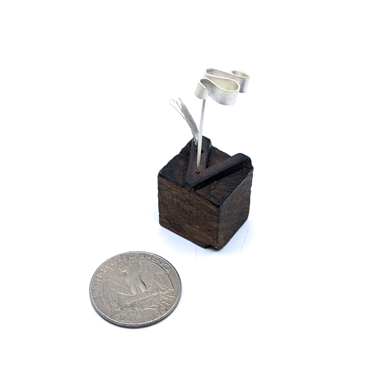 Miniature Plant Sculpture- Marigold & Grass (41b)