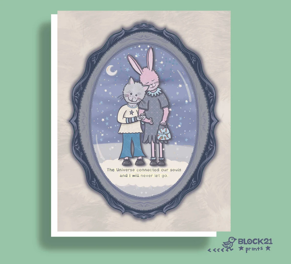 Connected Souls Greeting Card