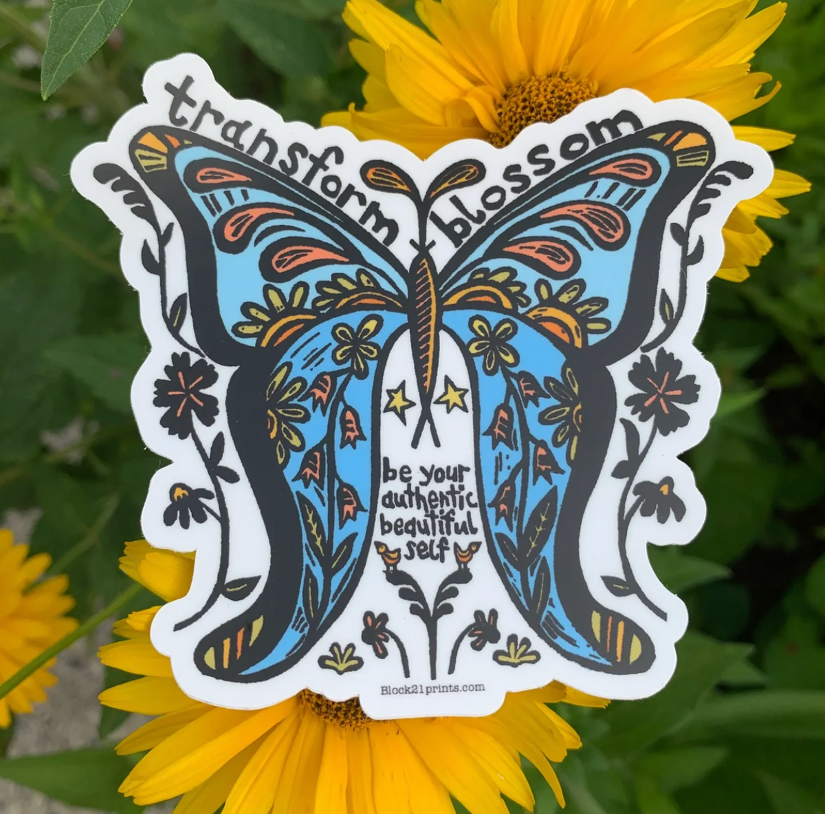 Butterfly-Transform Sticker