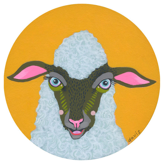 Lamb in Circle- Print