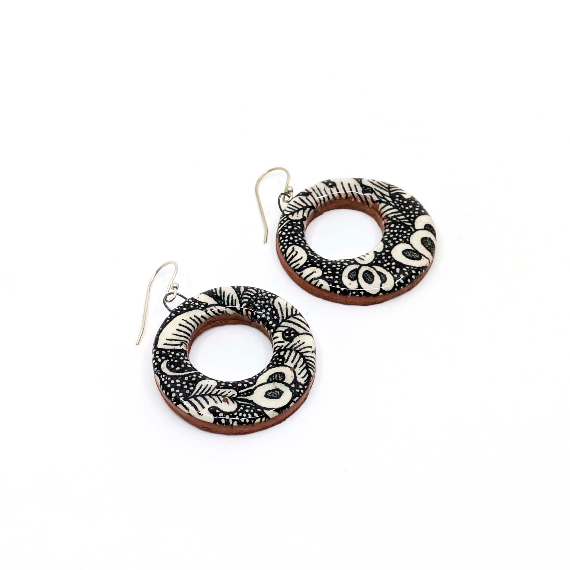 Leafy Hoop Earrings