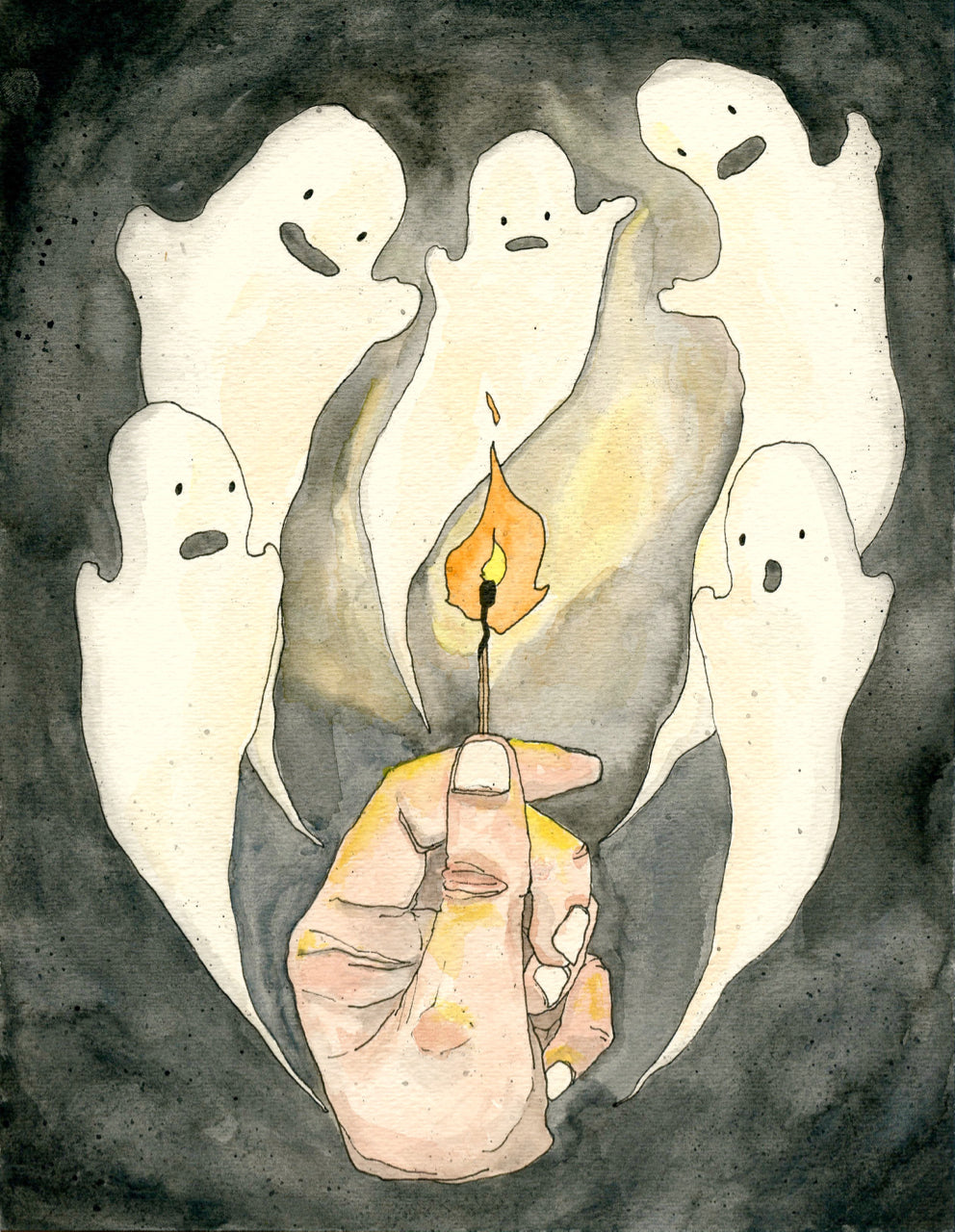 Spooky Ghosts- Print