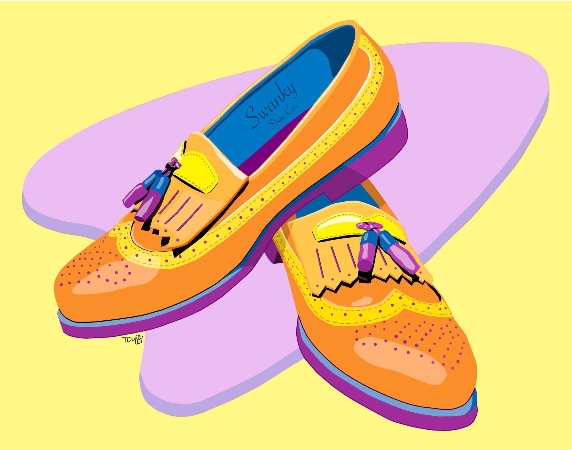 Swanky Shoes- Wall Work