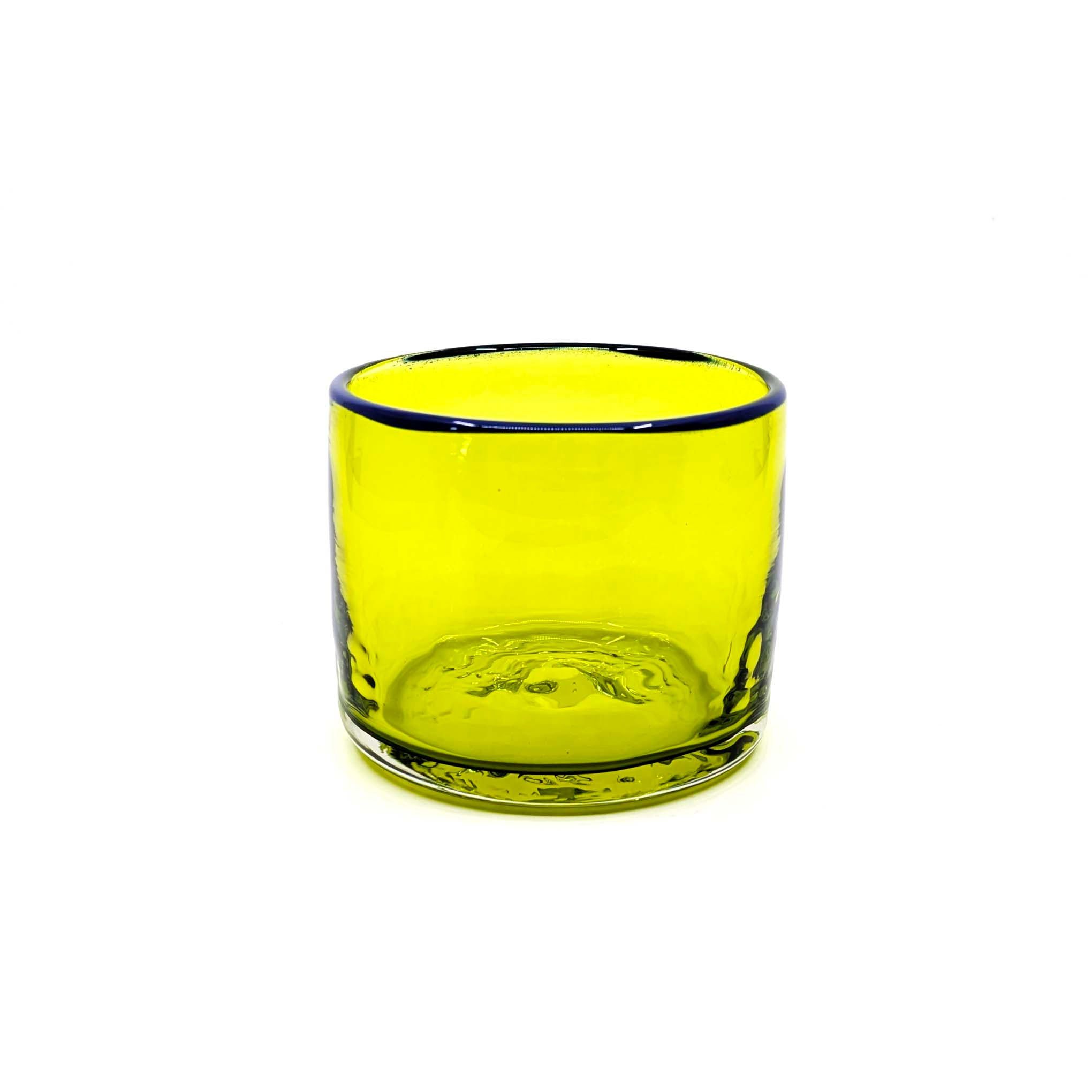 Nut Bowls: Lime with Blue Rim