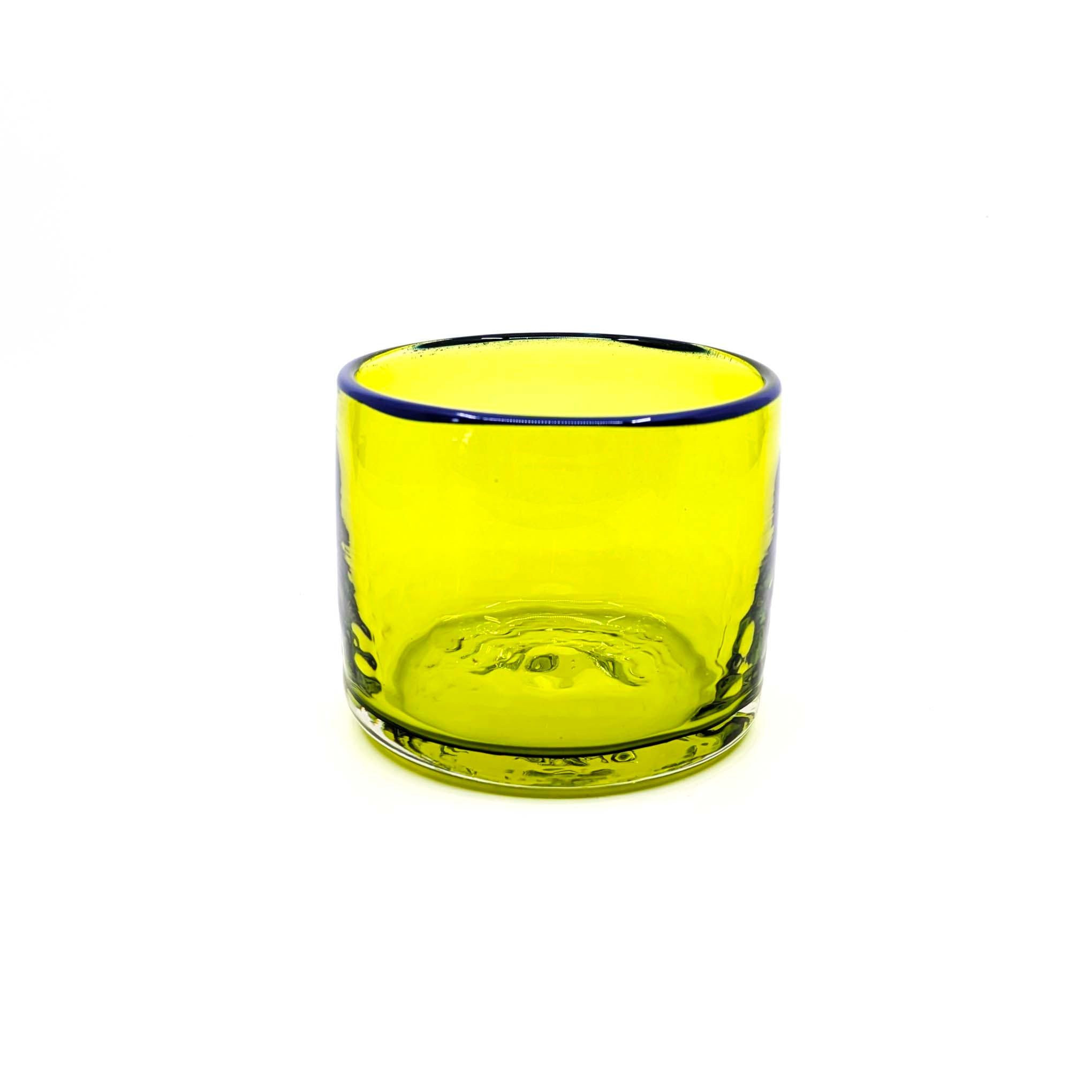Nut Bowls: Lime with Blue Rim