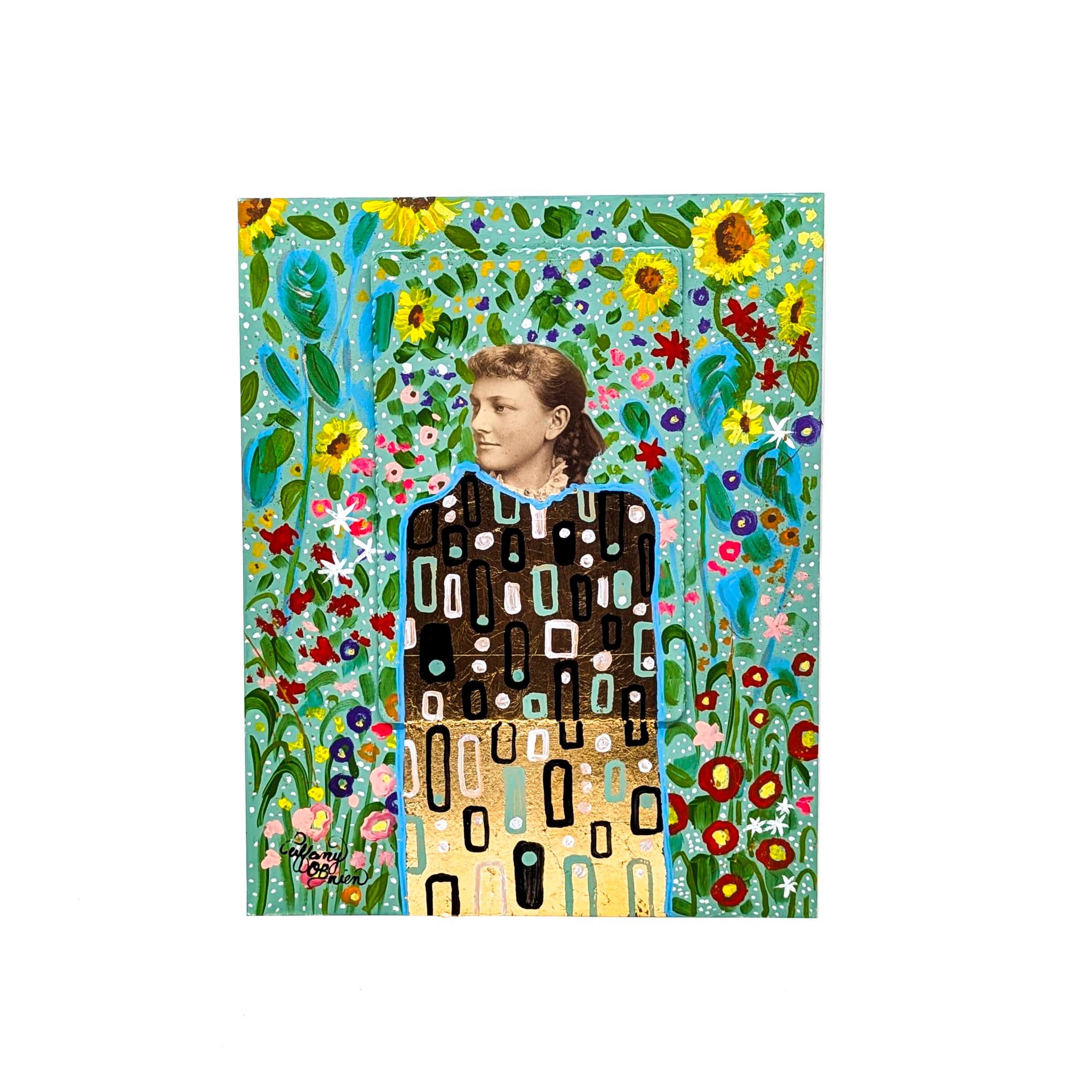 Woman in the Flowers- Original Artwork