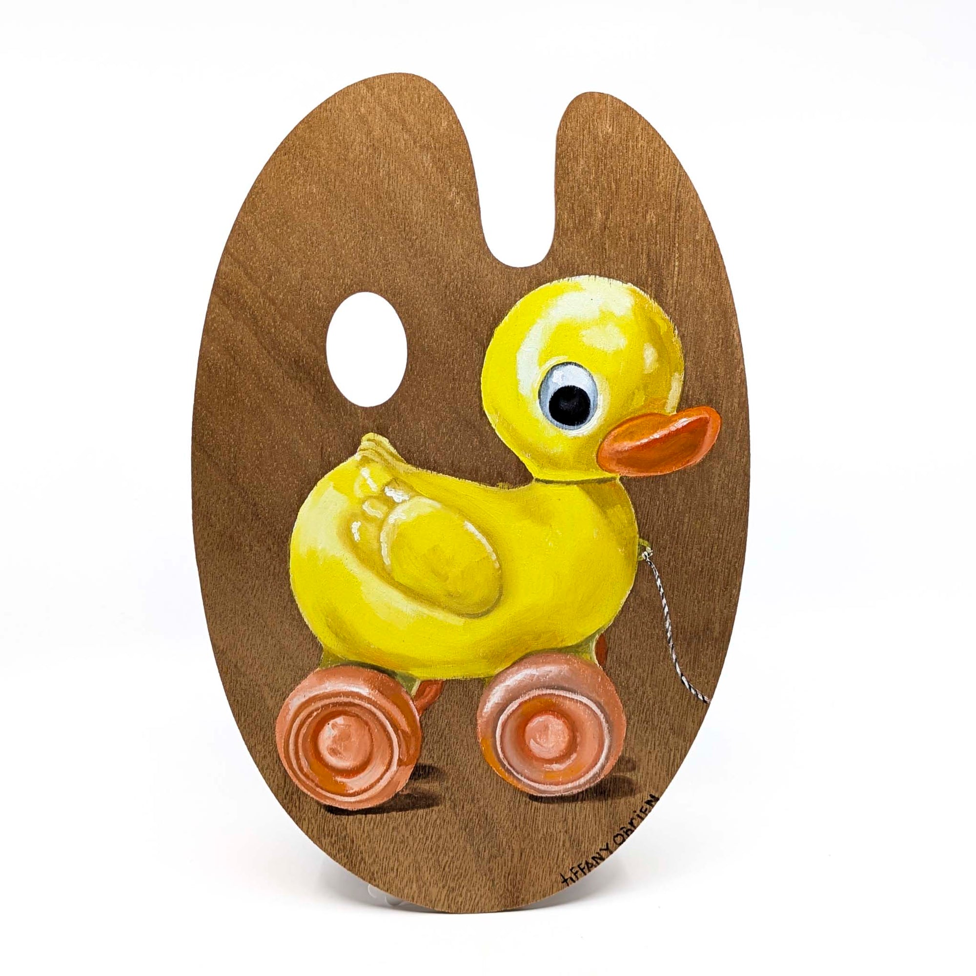 Toy Duck Palette Painting- Original Artwork