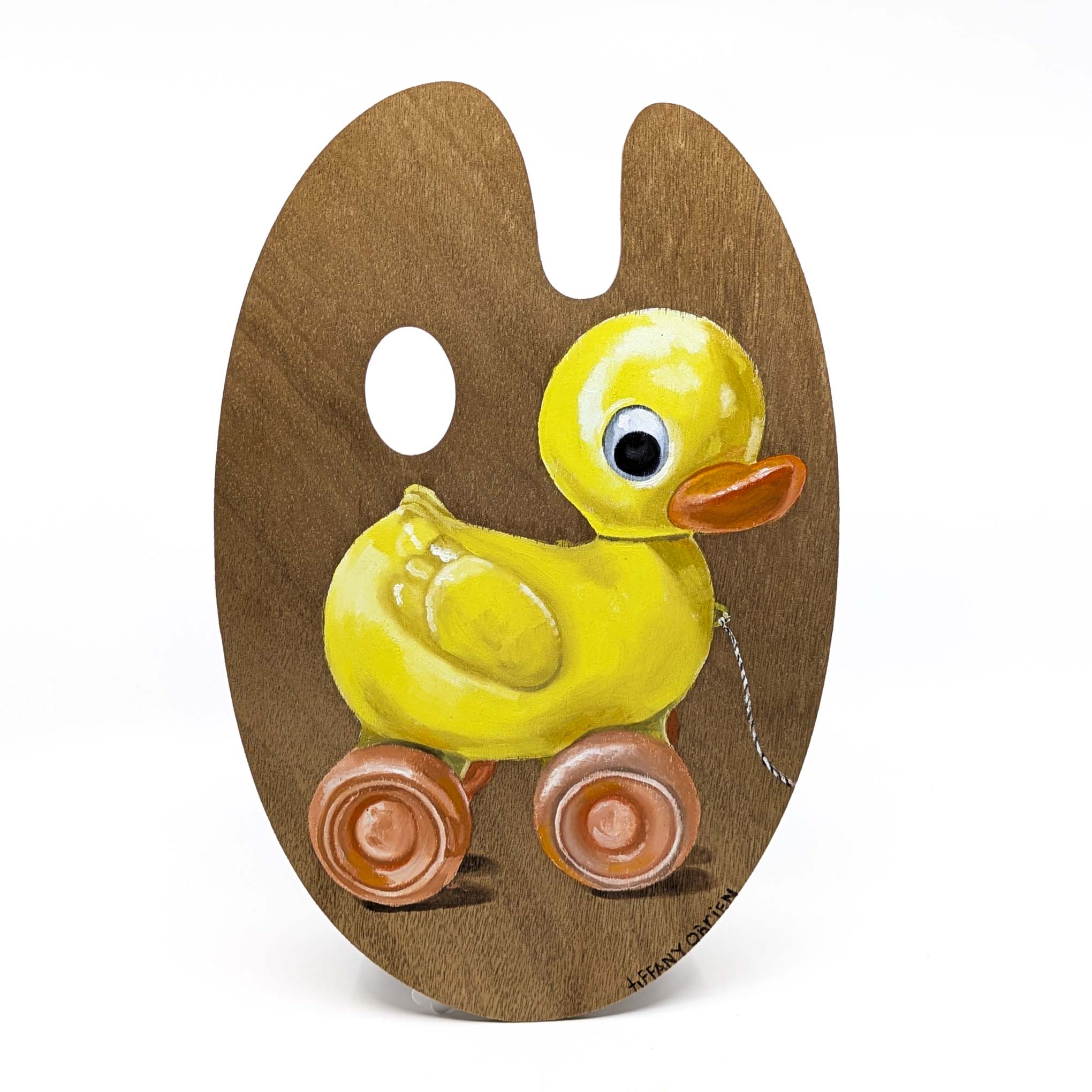 Toy Duck Palette Painting- Original Artwork