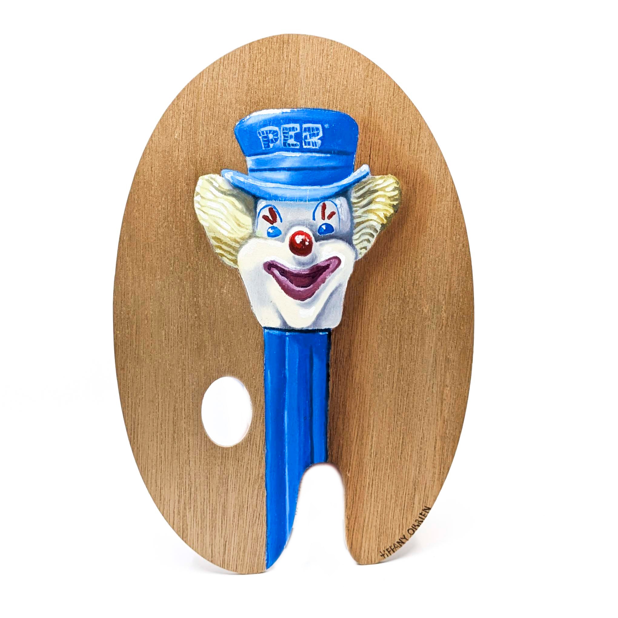 Candy Dispenser Clown Palette Painting- Original Artwork