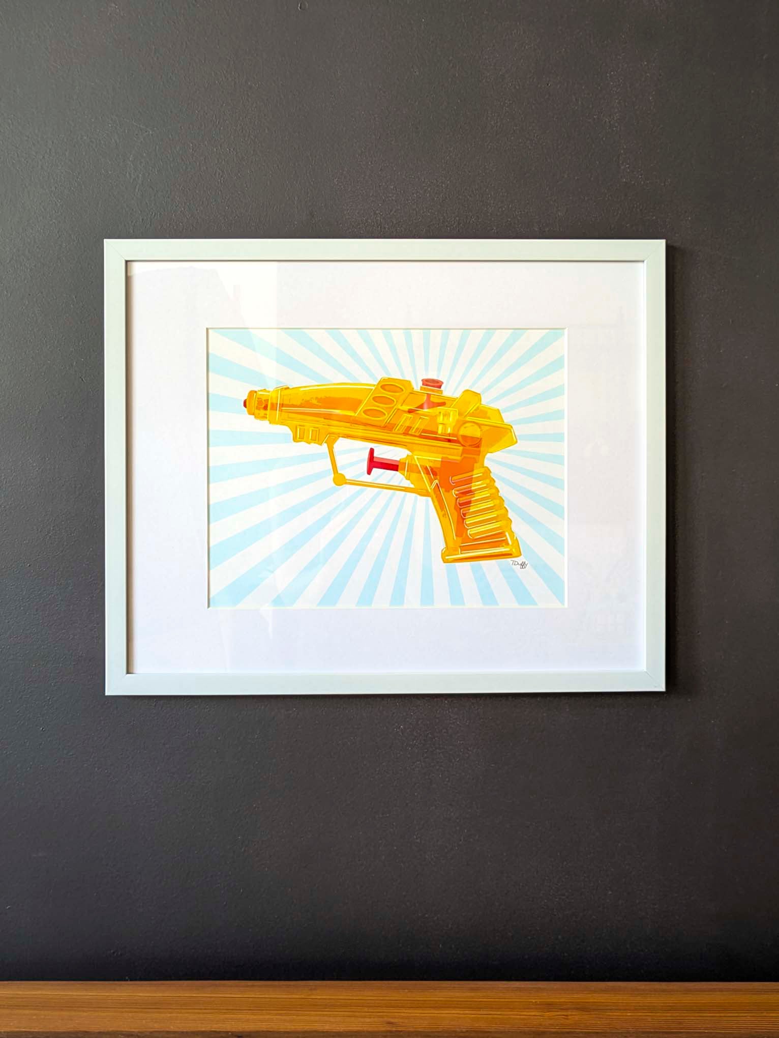 Summer Soaker (Cyan)- Wall Work