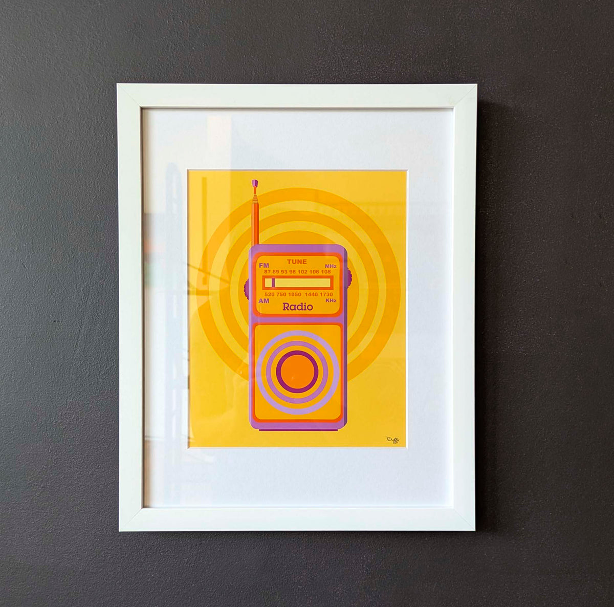Radio Waves (12 x 15.5)- Wall Work