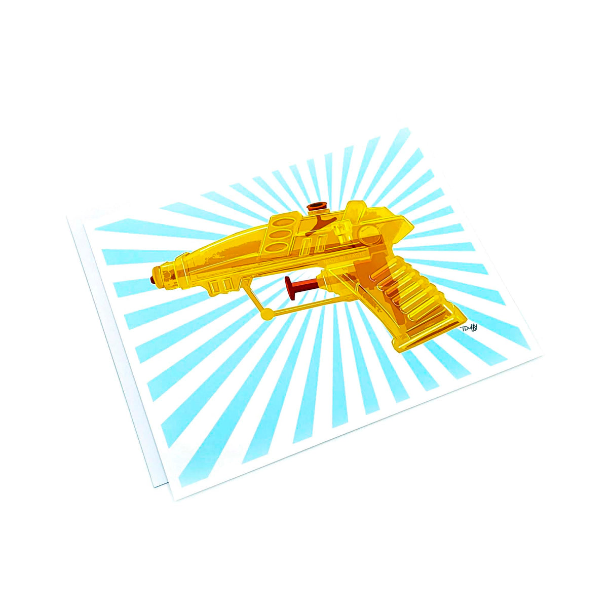 Summer Soaker- Cyan Print (Unframed)