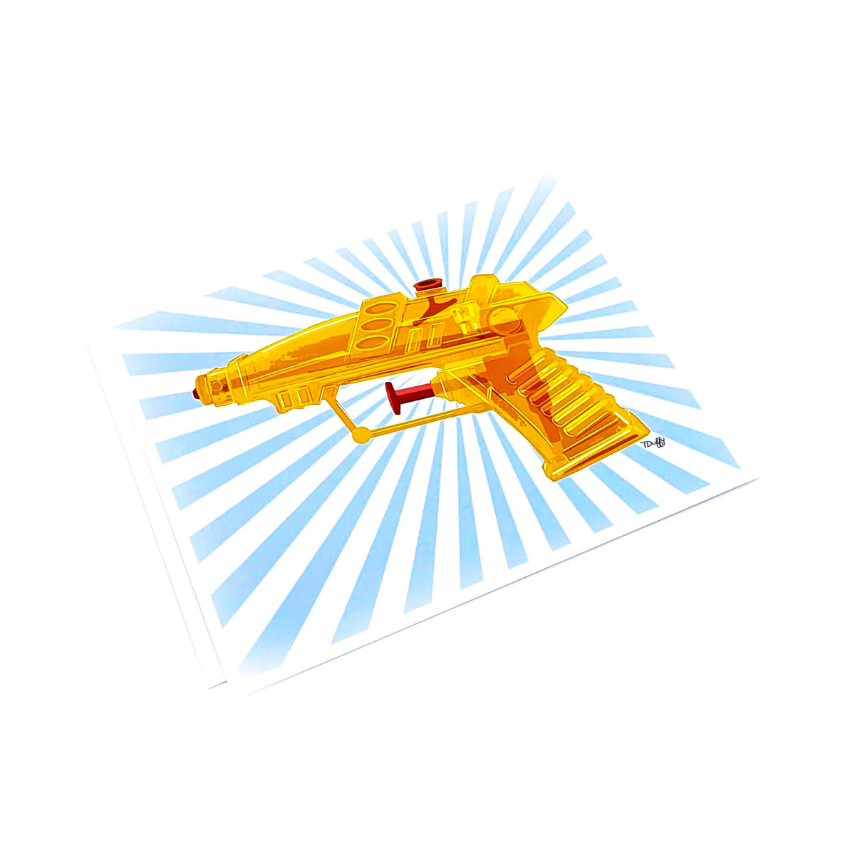 Summer Soaker- Blue Print (Unframed)